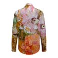thumbnail image 5 of KALE V Neck Long Sleeve Shirts for Women Floral Print Button Down Shirt Lightweight Blouse Summer Casual Tops Business Casual Tops Orange, 5 of 5