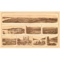 thumbnail image 2 of Unknown 24x16 Gold Ornate Wood Framed with Double Matting Museum Art Print Titled - Chattanooga - Tennessee - Lamont 1894, 2 of 4