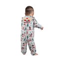 thumbnail image 4 of Onlypjs Family Matching Christmas Pajamas – "Gnome for Christmas" Grey Hooded One-Piece Holiday Sleepwear for Women, Men, Couples, 4 of 4