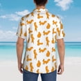 thumbnail image 6 of Goofa Cartoon Squirrel Hawaiian Shirt for Men, Unisex Summer Beach Casual Short Sleeve Button Down Shirts,Aloha Tropical Floral print shirt-Small, 6 of 9