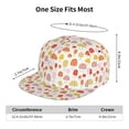 thumbnail image 6 of Sigee Cute Cartoon Mushrooms Print Men Women Fashion Baseball Cap,Unisex-Adults,Classic Adjustable Plain Hat, 6 of 9