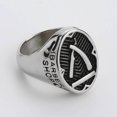thumbnail image 4 of Guardurnaity Anillo Vintage moda Unisex cumpleaños boda compromiso playa trabajo tienda vacaciones joyería de moda para mujer hombre Ropa, zapatos y accesorios Miscelánea Plata Talla 13 Guardurnaity AP015218-15, 4 of 6