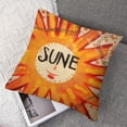 thumbnail image 7 of Summer Decor Pillow Covers Orange Floral Sunflower Hello Sunshine Cushion Cover You Are My Sunshine Farmhouse Sweet Summer time Home Decor PillowcasesFor Sofa Patio Couch(Orange), 7 of 7