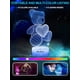 thumbnail image 5 of Luz de noche de oso de peluche brillar 3D 16 colores, 5 of 5