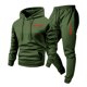 thumbnail image 3 of Ceisia Men's Loose Fit Heart Print Hooded Sweatshirt & Jogger Set - Warm Stretch Casual Two-Piece Tracksuit Gifts, 3 of 5