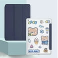 thumbnail image 1 of Tablet Cover For iPad Mini 2 3 4 5 6 Leather Smart Folio Case For ipad mini4 A1538 mini5 A2124 mini6 A2568 Protective Cases capa Navy(A10 Sticker) iPad Mini 5 2019, 1 of 6