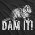 thumbnail image 2 of Mens Dam It T Shirt Funny Beaver Dam Tee Sexist Joke Top for Guys Graphic Tees, 2 of 9