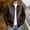 Coffee, variant on Men's Winter And Fall Daily Zipper Lapel All-matching Long-sleeved Coat Coffee XL