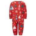 thumbnail image 4 of Pijamas navideños familiares a juego, conjunto de pijama con estampado de árbol de Navidad (camiseta y pantalón) para bebé/perro/perro/peluche)., 4 of 9