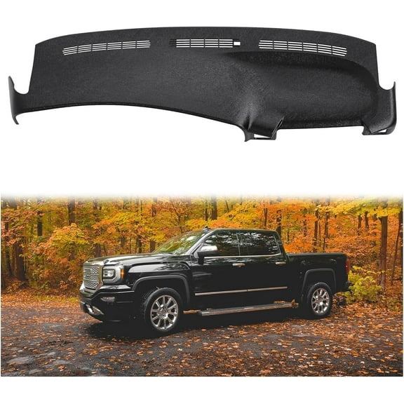 Kojem Dash Board Cover for 1999-2007 Chevy Tahoe/Suburban/Silverado/Avalanche GMC Yukon/Sierra 1500 2500 3500 Cover Cap Overlay Dashboard Black