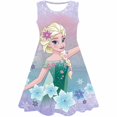 thumbnail image 1 of Vestido de princesa de Disney Frozen para niñas, hermosos vestidos de fiesta, disfraces de Elsa, vestidos informales de verano acampanados para niños de 1 a 10 años, Frock9T Gao Jinjia LED, 1 of 2