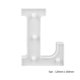 thumbnail image 4 of Lámpara 3D 26 Letras Alfabeto LED Marquee Sign Light Interior Wall Hang Night Lamp (L Likrtyny Para estrenar, 4 of 7