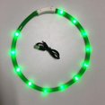 thumbnail image 1 of PENGXAING USB Rechargeable LED Chien Collier Lueur dans l'Obscurité LED Animal de Compagnie Collier Résistant à l'Eau Cuttable TPU Allument des Colliers pour les Petits Chiens de Taille Moyenne, 1 of 3