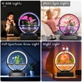 thumbnail image 4 of Water Feature Indoor with BT Speaker White Noise LED Ring Lights Tabletop Ornament Remote Control Full Spectrum Hydroponics Waterscape Decorative Lights for Living Room / Bedroom / Home Offi, 4 of 7