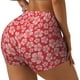 thumbnail image 1 of Fotbe Red Hibiscus Flower Shorts Sin Costuras – Shorts Deportivos de Cintura Alta para Mujer, Elásticos para Gimnasio, Yoga, Running o Ciclismo-Large, 1 of 8
