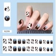 thumbnail image 5 of Set de parches para uñas HUOGUO, diseño de vaca, párrafo corto, 24 unidades, 5 of 5