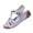 Purple, variant on VerPetridure Sandals for Women Dressy Summer, Arch Support Comfortable Slip On Flat Sandals, Open Toe Ankle Strap Slides Sandals, Comfortable Vacation Shoes Green 5.5