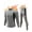 Gray, variant on Mens Thermal Underwear Set with Fly, Long Johns Base Layer Winter Hunting Gear Sport Top and Bottom XS-4XL