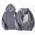 thumbnail image 2 of Sudadera con capucha de Attack on Titan para hombre y mujer, suéter de Anime, ropa de calle Harajuku, Shingeki no Kyojin, 2 of 2