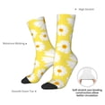 thumbnail image 6 of Honeii Daisies Flowers Print Adult Socks,Crew Socks,Casual Calf Socks,Daily Wear Socks for Men & Women, Perfect for Sports, Casual and Everyday Use, 6 of 6