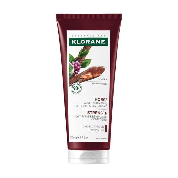 Klorane Acondicionador con vitaminas Quinine y B para el cabello adelgazante, apoyo más grueso, más fuerte, más saludable, hombres y mujeres, 6.7 fl.oz