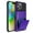 Purple, variant on Allytechgroup Case for iPhone 16 Pro, [1x Screen Protector] Flip Credit Card Holder Non-Slip Shockproof Cover, Compatible with iPhone 16 Pro, Yellow