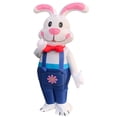 thumbnail image 1 of Disfraz Inflable de Conejito de Pascua de Dos Piezas, Disfraz Inflable para Eventos, Cosplay, Regalo para Adultos, Blanco, 1 of 5