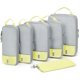 thumbnail image 1 of Juego de 6 cubos de compresión para viajes, bolsas ligeras organizadoras de equipaje, bolsas duraderas para ahorrar espacio, artículos esenciales de viaje, 1 of 6