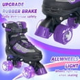 thumbnail image 7 of SubSun Kids Roller Skates for Boys and Girls 4 Size Adjustable Light Up Wheels Purple Size M, 7 of 7