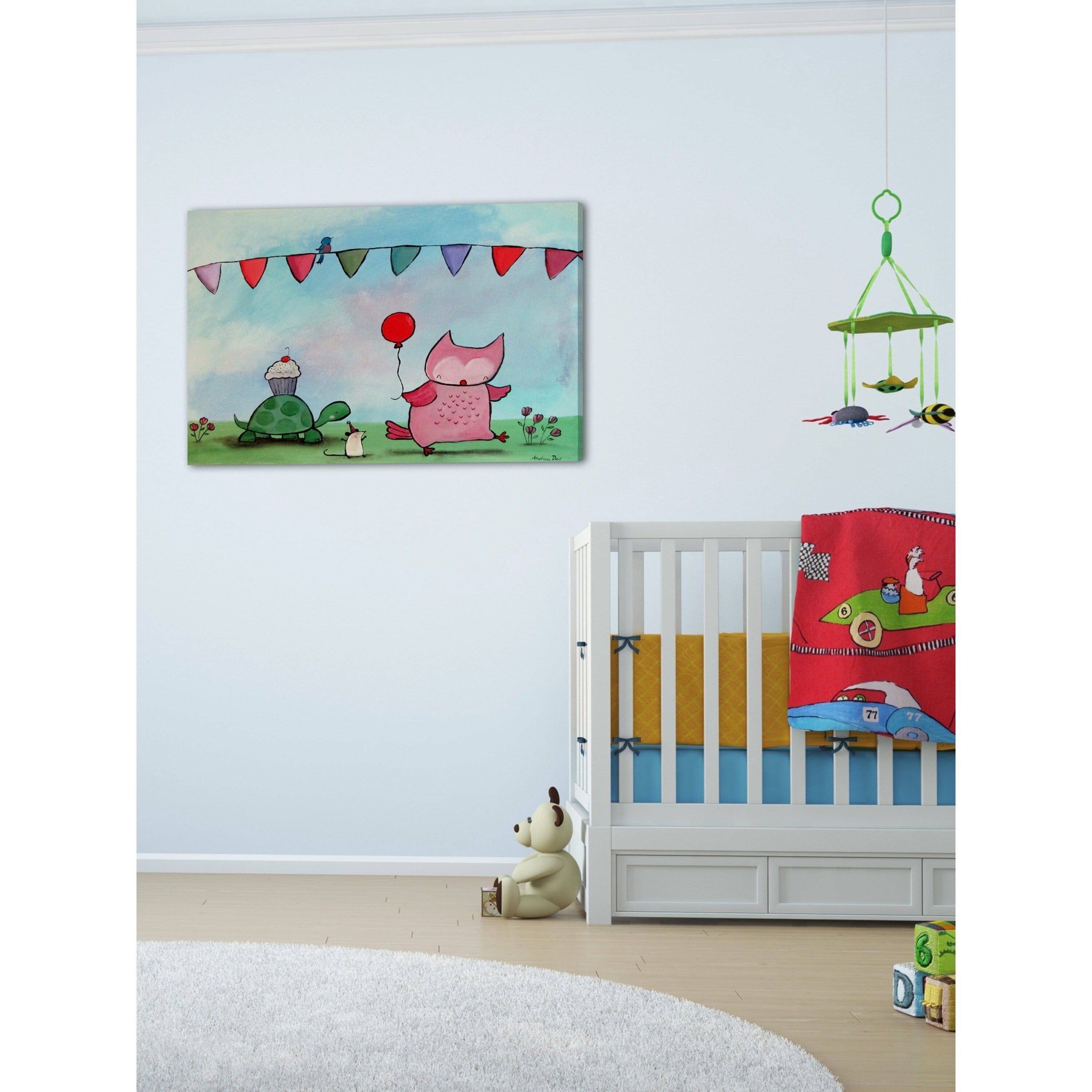 Marmont Hill "Woodland Party" by Andrea Doss Painting Print on Wrapped Canvas