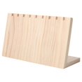 thumbnail image 4 of Necklace Jewelry Stand Wooden Slant Dangling for Pendant Tabletop Shows, 4 of 9