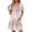 Pink, variant on 50% Off Clear! Summer Dresses for Women 2025 Women's Fashion Summer Print Short-sleeved V-neck Casual Dress