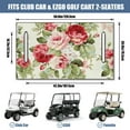 thumbnail image 3 of Flowers Theme 51" x 31" Golf Cart Bench Seat Cover, Compatible with EZGO TXT, Yamaha G29, Club Car DS & Similar Models, 3 of 8