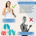 thumbnail image 3 of Dumbbell Go Pods Set of 4, Egg Weights, Add weight training for yoga, walking, jogging, water aerobics, high-intensity exercises, running, 1lb x 2 and 0.5lb x 2, 3 of 7