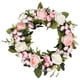 thumbnail image 1 of Bienvenido Künstlicher Rosenkranz, Kranz, Kranz, rosa Frühlingskranz, Seidenrosen, künstliche Blumen für Dekoration, Weihnachten, Hochzeit, Geburtstag, Kamin, Innen- und Au?enbereich, Wanddekoration, 1 of 8