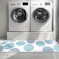 thumbnail image 6 of MeyJey Kitchen Rug Set 3 Pcs, Non Slip Machine Washable Kitchen Floor Mats for Home Floor and Living Room, Teal/Gray, 6 of 14