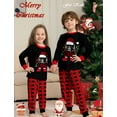 thumbnail image 4 of FEOYA Matching Family Pajamas Family Sleepwear Kids Plaid Pajamas Long Sleeve Nightgown Set Child Nightwear Print Homewear Holiday Outfit Night Clothes for 2-14 Years, 4 of 6