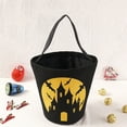 thumbnail image 5 of Halloween Trick or Treat Bags - Cute Candy Buckets & Tote Candy Bags with Handle for Halloween Parties, Black, 5 of 5