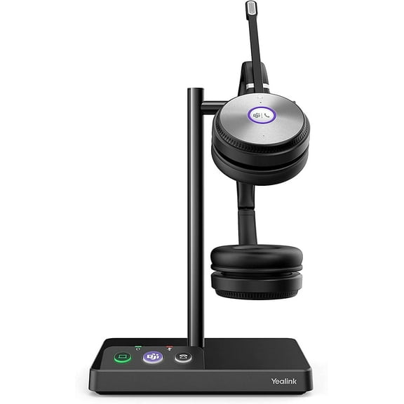 Yealink WH62 Dual Wireless Headset - Microsoft Teams Dual DECT Wireless Headset