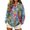Multicolor#1, variant on Women Hoodie Fall Winter Casual Folk Floral Print Long Sleeve Pullover Top