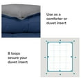 thumbnail image 3 of Queen Comforter - Reversible Colors - Goose Down Alternative - Ultra-Soft - Premium 1800 Series - All Season Warmth - Bedding Comforter (Queen, Dark Blue/Grey), 3 of 8