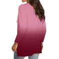 thumbnail image 5 of Vedolay Womens Tops Long Sleeve Zipper Sports Sweatshirt Autumn Fitness Top Pink,L, 5 of 5