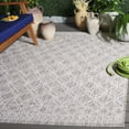 thumbnail image 2 of SAFAVIEH Courtyard Kenesa Geometric Indoor/Outdoor Area Rug, Ivory/Beige Grey, 5'3" x 7'7", 2 of 12