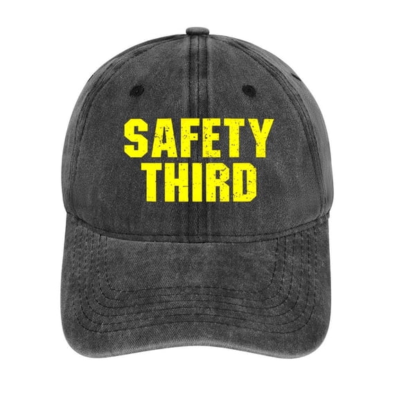 Safety Third Hipster Classic Baseball Cap – Adjustable Cotton Hat for Men & Women, Casual Outdoor Style