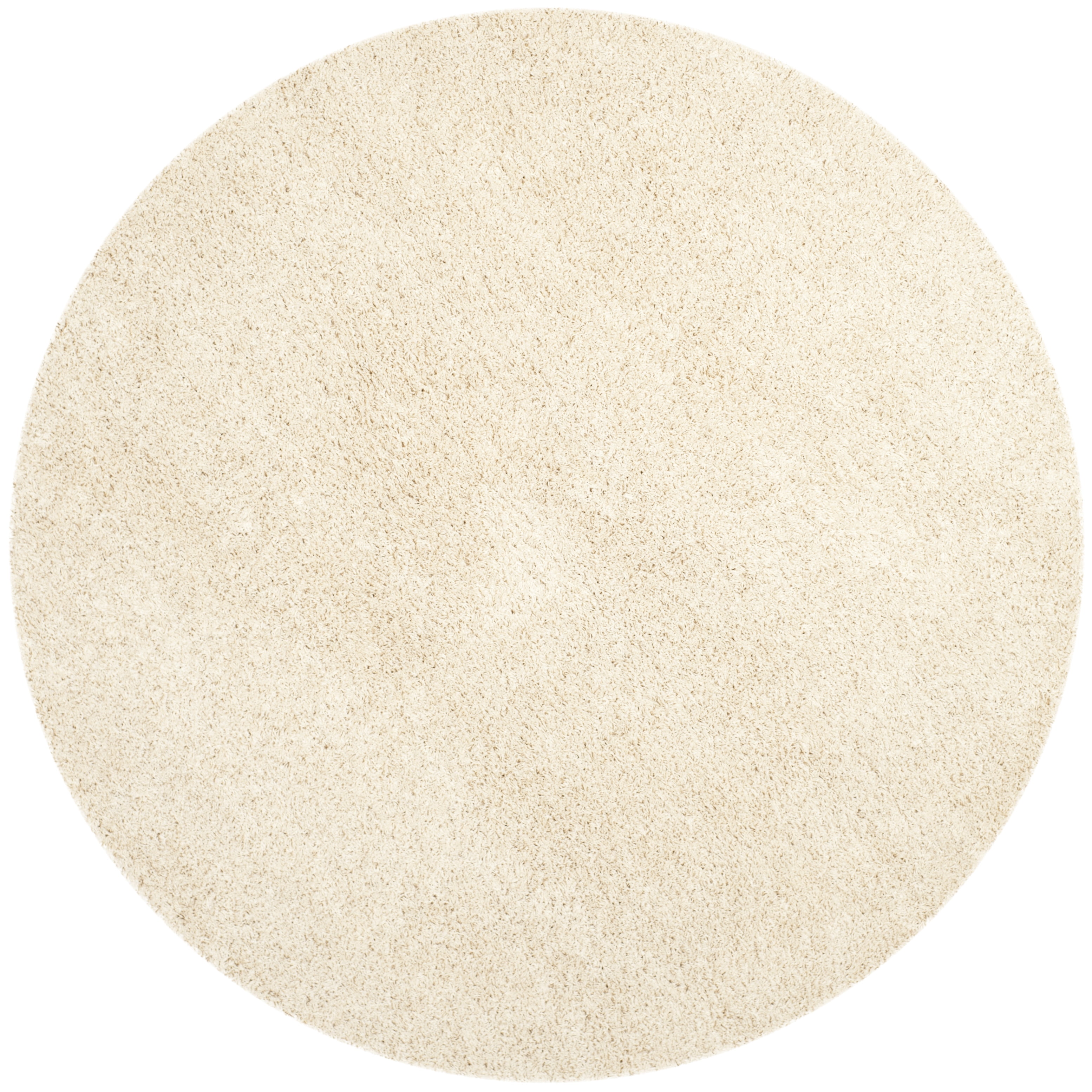 Safavieh Laguna Neven Solid Shag Area Rug, Beige, 4' x 4' Round