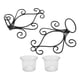 thumbnail image 1 of Candelabro De Pared Para Candelabro, Candelabro Montado En La Pared Para Sala De Estar Para Dormitorio ZAQW Wrought Iron Wall Decor, 1 of 8