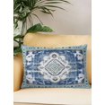 thumbnail image 2 of Waterproof Outdoor Throw Pillows with Inserts 12"x20", Blue Boho Soft Decorative Pillowcases for Couch Bedroom, Farmhouse Bohemian Medallion Oriental Flower Pillow Covers for Sofa Living Room, 2 of 8