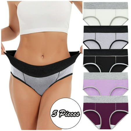 

VOSS Panties Women Briefs Color Underpants Knickers Underwear Bikini Patchwork Solid