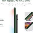 thumbnail image 5 of Liquid Silicone Case for iPhone X/XS (5.8''), [Scratch-Resistant, Anti-Fingerprint, Shockproof] Protective Slim Fit Phone Case, 4-Layer Cover with Microfiber Lining, Silky-Soft Touch, Green, 5 of 14