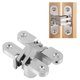 thumbnail image 4 of Bisagra Cruzada, Bisagras De Puerta Plegables Brillantes Y Texturizadas Con Tornillos De Montaje Para Gabinetes De Muebles, 4 of 7